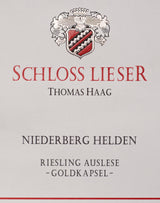 Schloss Lieser, Niederberg Helden Riesling Auslese Goldkapsel, 2024 (Pre-Arrival, ETA Late Fall 2026)