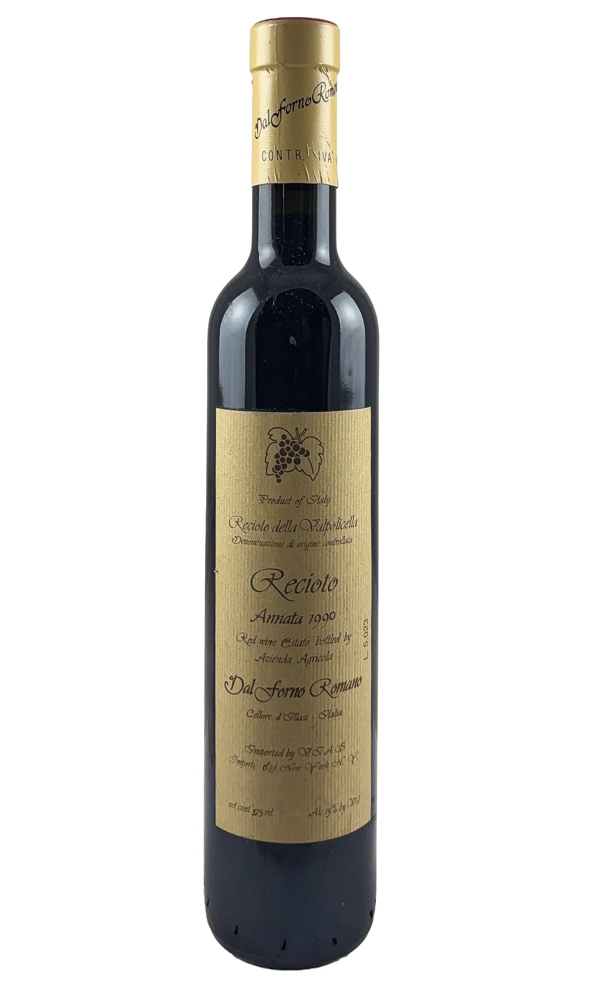 Bottle of Dal Forno Romano, Veneto Recioto, 1990 (375ml) - Dessert Wine - Flatiron Wines & Spirits - New York
