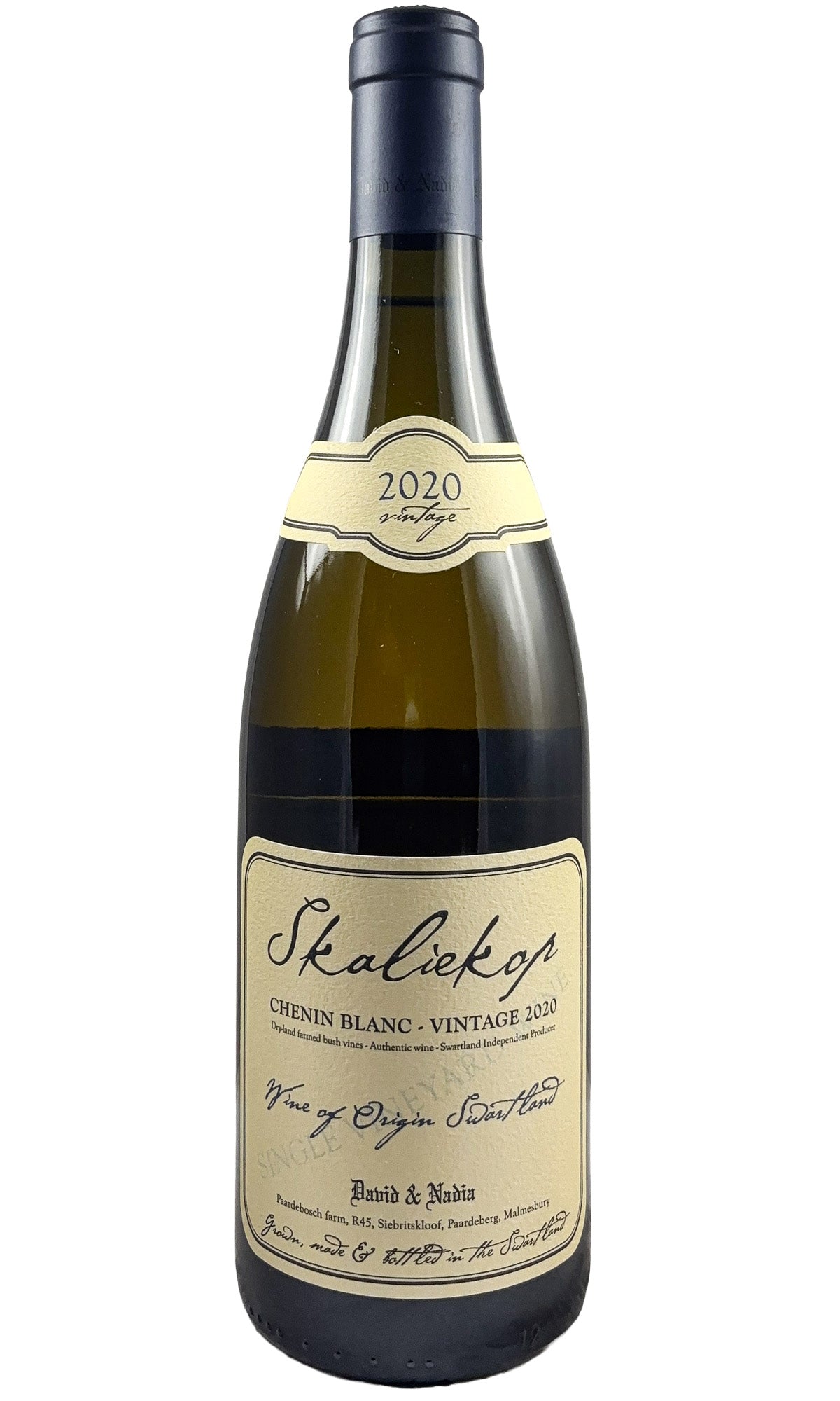 Bottle of David & Nadia, Chenin Blanc 'Skaliekop', 2020 - White Wine - Flatiron Wines & Spirits - New York