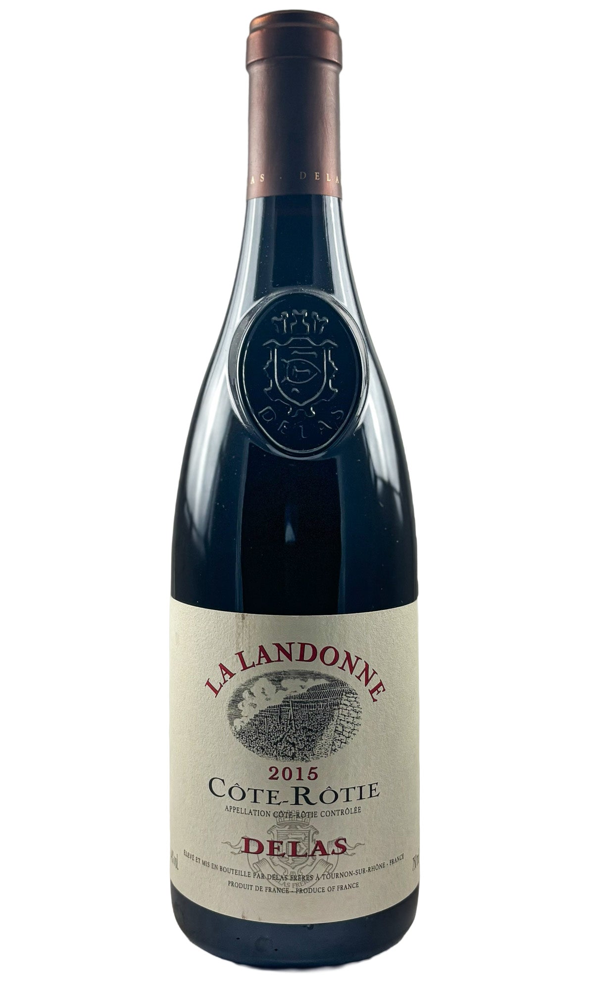 Bottle of Delas Freres, Cote-Rotie La Landonne, 2015 - Red Wine - Flatiron Wines & Spirits - New York