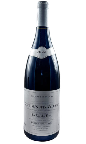 Bottle of Didier Fornerol, Cote de Nuits Villages Rouge "La Rue Des Foins", 2023 - Red Wine - Flatiron Wines & Spirits - New York