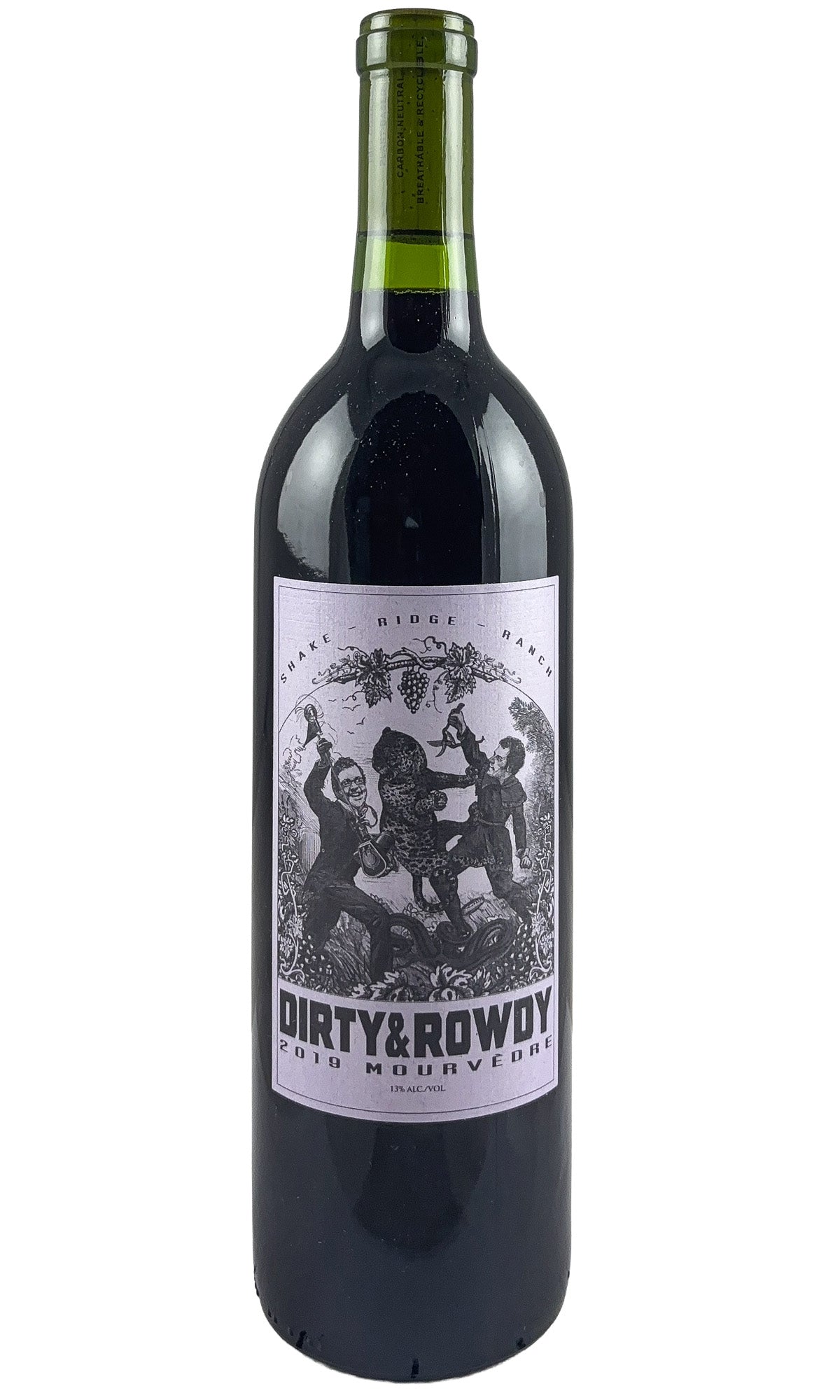 Bottle of Dirty and Rowdy, Mourvedre Shake Ridge Ranch, 2019 - Red Wine - Flatiron Wines & Spirits - New York