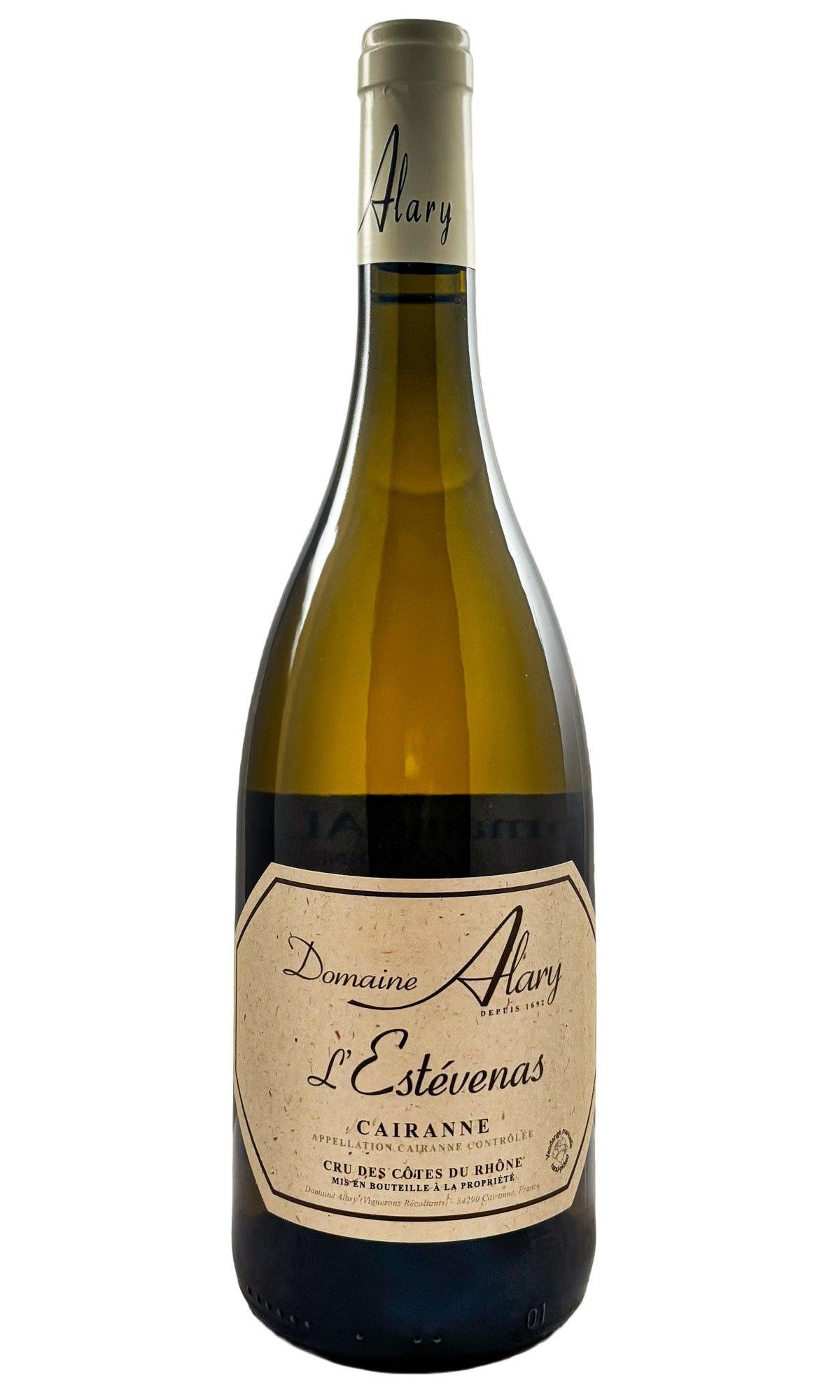 Bottle of Domaine Alary, Cairanne Blanc "La Font d'Estevenas", 2023 - White Wine - Flatiron Wines & Spirits - New York