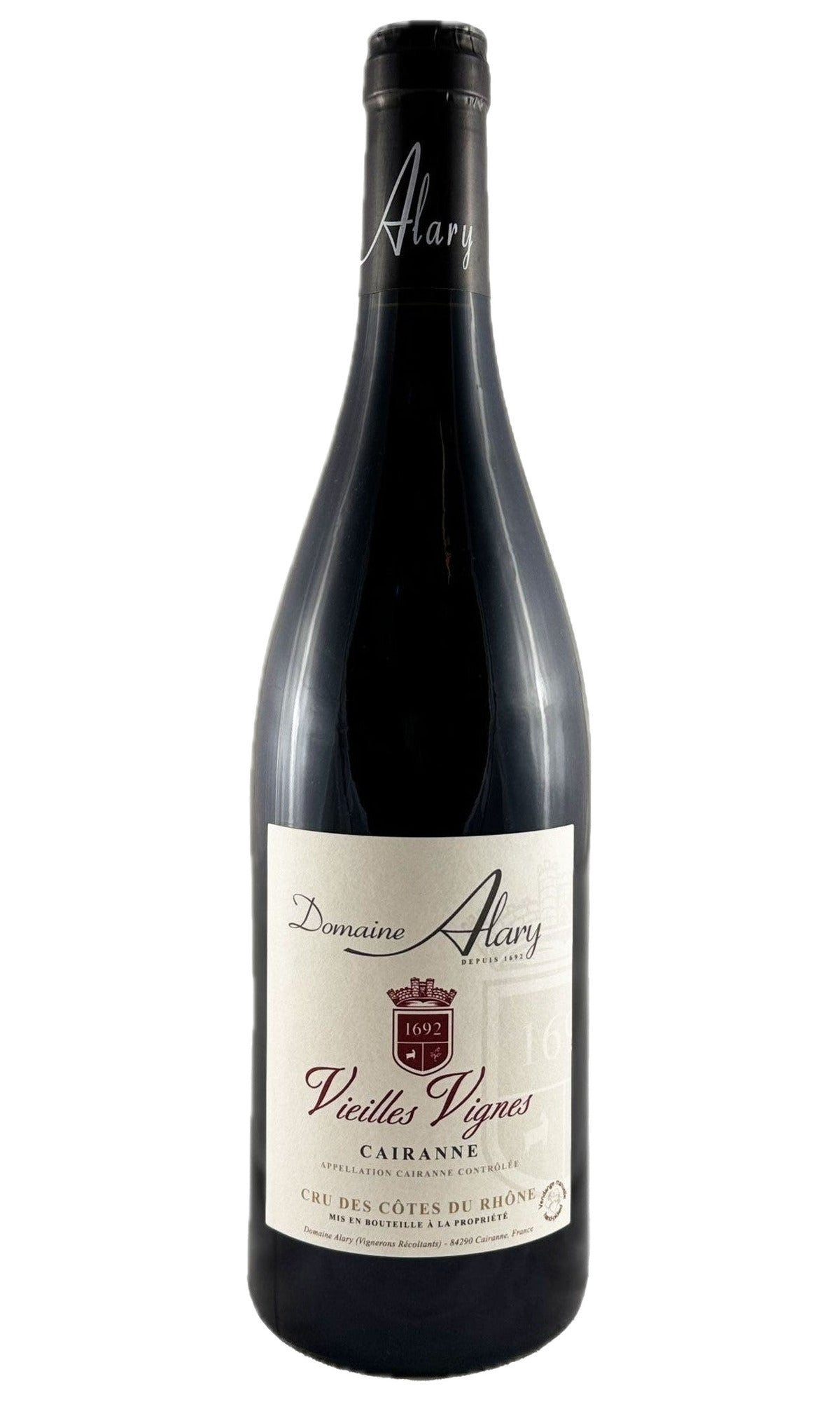 Bottle of Domaine Alary, Cairanne Vieilles Vignes, 2022 - Red Wine - Flatiron Wines & Spirits - New York