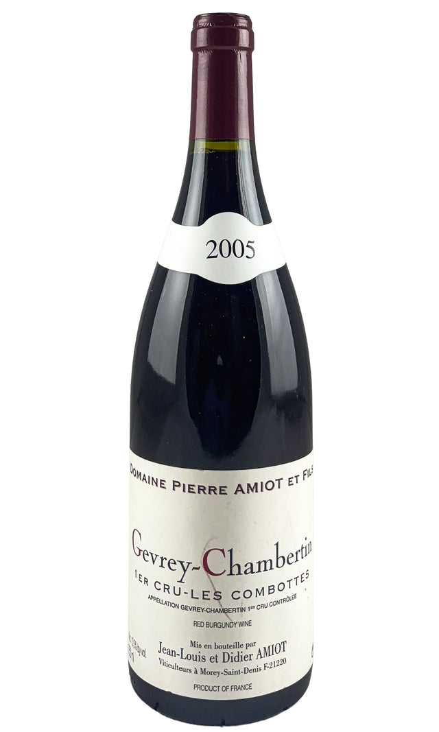 Bottle of Domaine Amiot et Fils, Gevrey-Chambertin 1er Cru Les Combottes, 2005 - Red Wine - Flatiron Wines & Spirits - New York