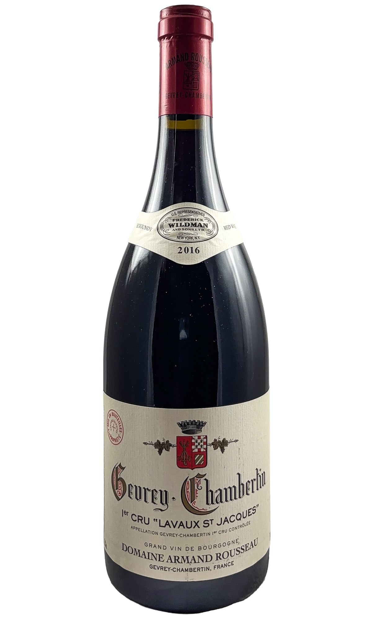 Bottle of Armand Rousseau Pere et Fils, Gevrey-Chambertin 1er Cru Lavaux Saint-Jacques, 2016 - Red Wine - Flatiron Wines & Spirits - New York