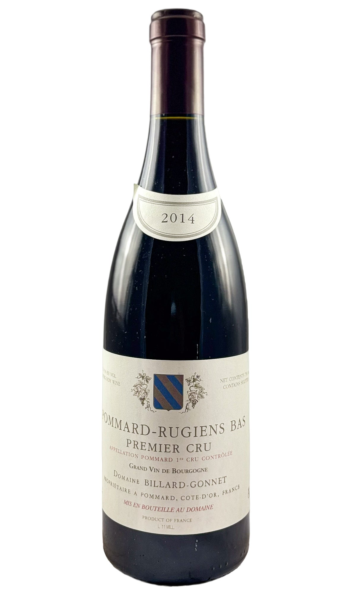Bottle of Domaine Billard-Gonnet, Pommard-Rugiens Bas 1er cru, 2014 - Red Wine - Flatiron Wines & Spirits - New York