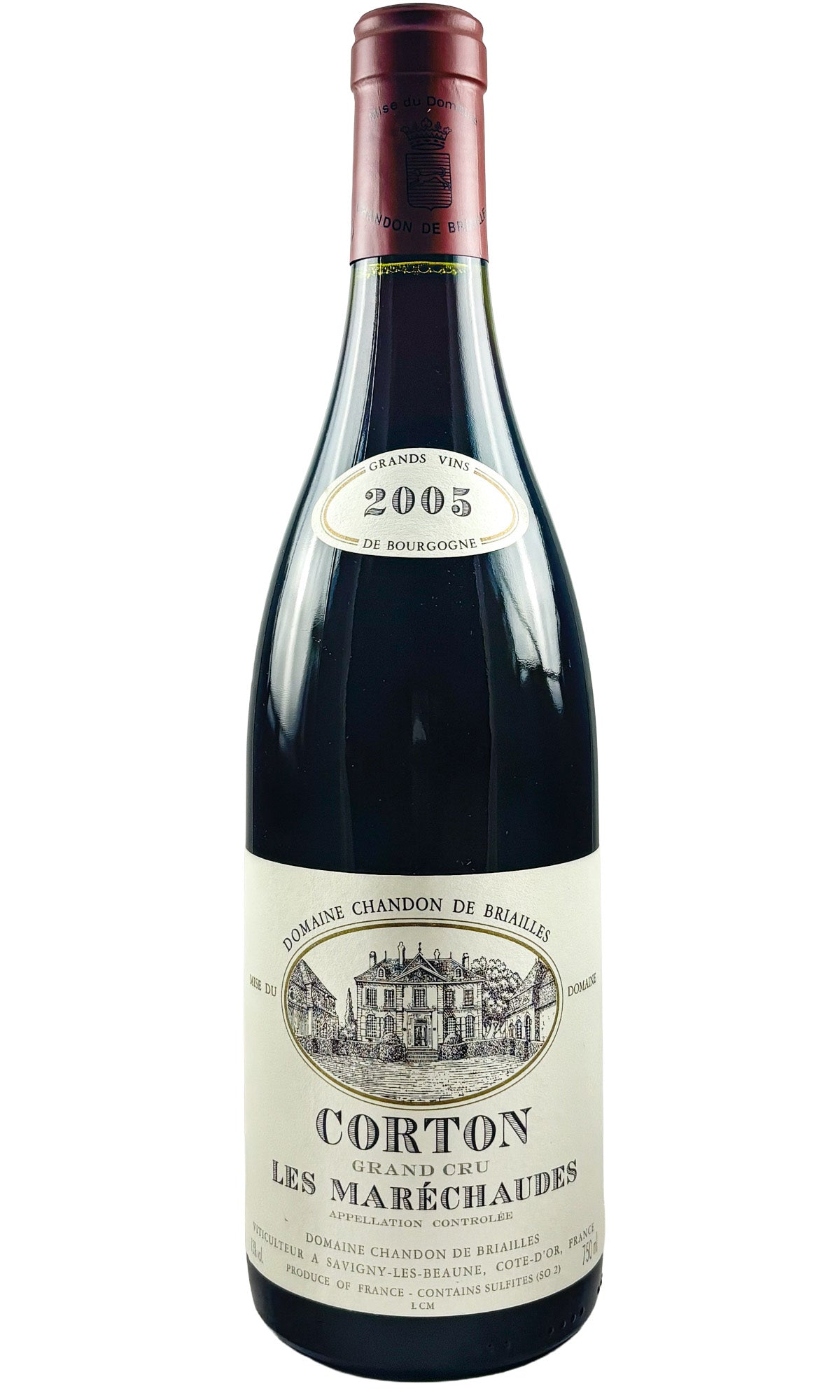 Bottle of Domaine Chandon de Briailles, Corton Les Marechaudes, 2005 - Red Wine - Flatiron Wines & Spirits - New York