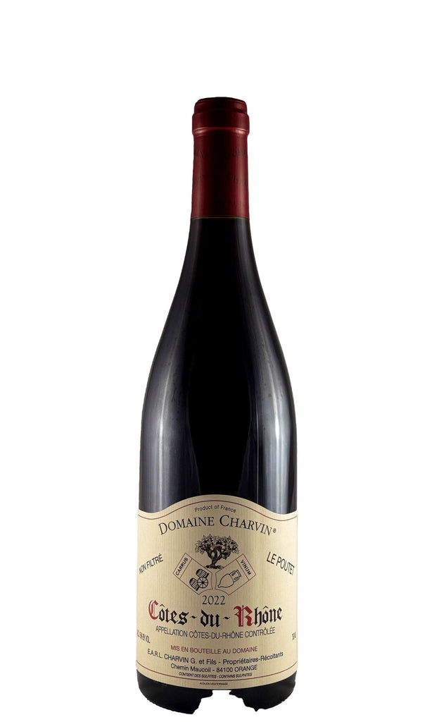 Bottle of Domaine Charvin, Cotes-du-Rhone 'Le Poutet', 2022 - Red Wine - Flatiron Wines & Spirits - New York