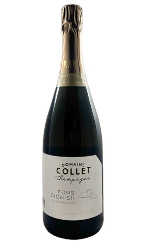 Bottle of Domaine Collet, Champagne Extra Brut Fons Dionisii, 2016 - Sparkling Wine - Flatiron Wines & Spirits - New York