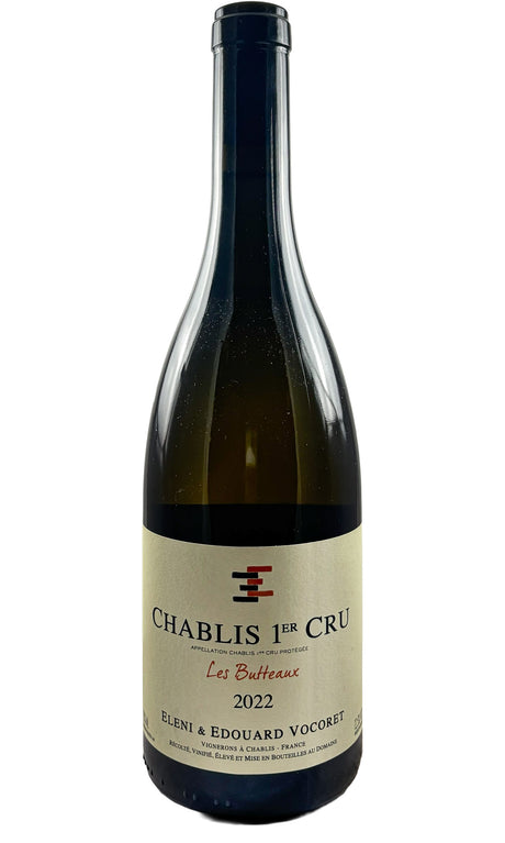 Bottle of Domaine Eleni & Edouard Vocoret, Chablis 1er Cru Butteaux, 2022 - White Wine - Flatiron Wines & Spirits - New York
