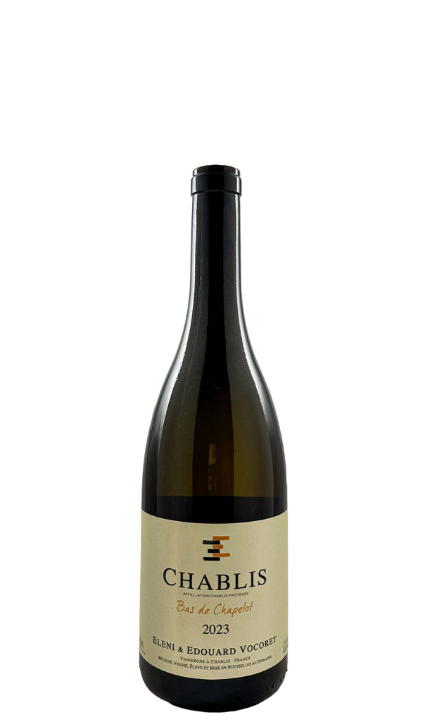 Bottle of Domaine Eleni & Edouard Vocoret, Chablis Bas de Chapelot, 2023 - White Wine - Flatiron Wines & Spirits - New York