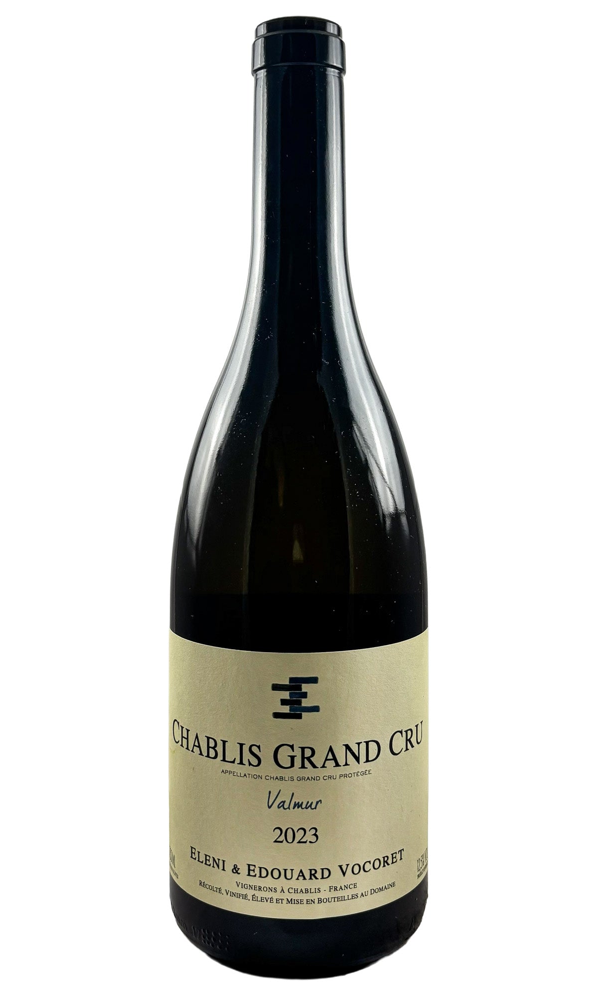 Bottle of Domaine Eleni & Edouard Vocoret, Chablis Grand Cru Valmur, 2023 - White Wine - Flatiron Wines & Spirits - New York