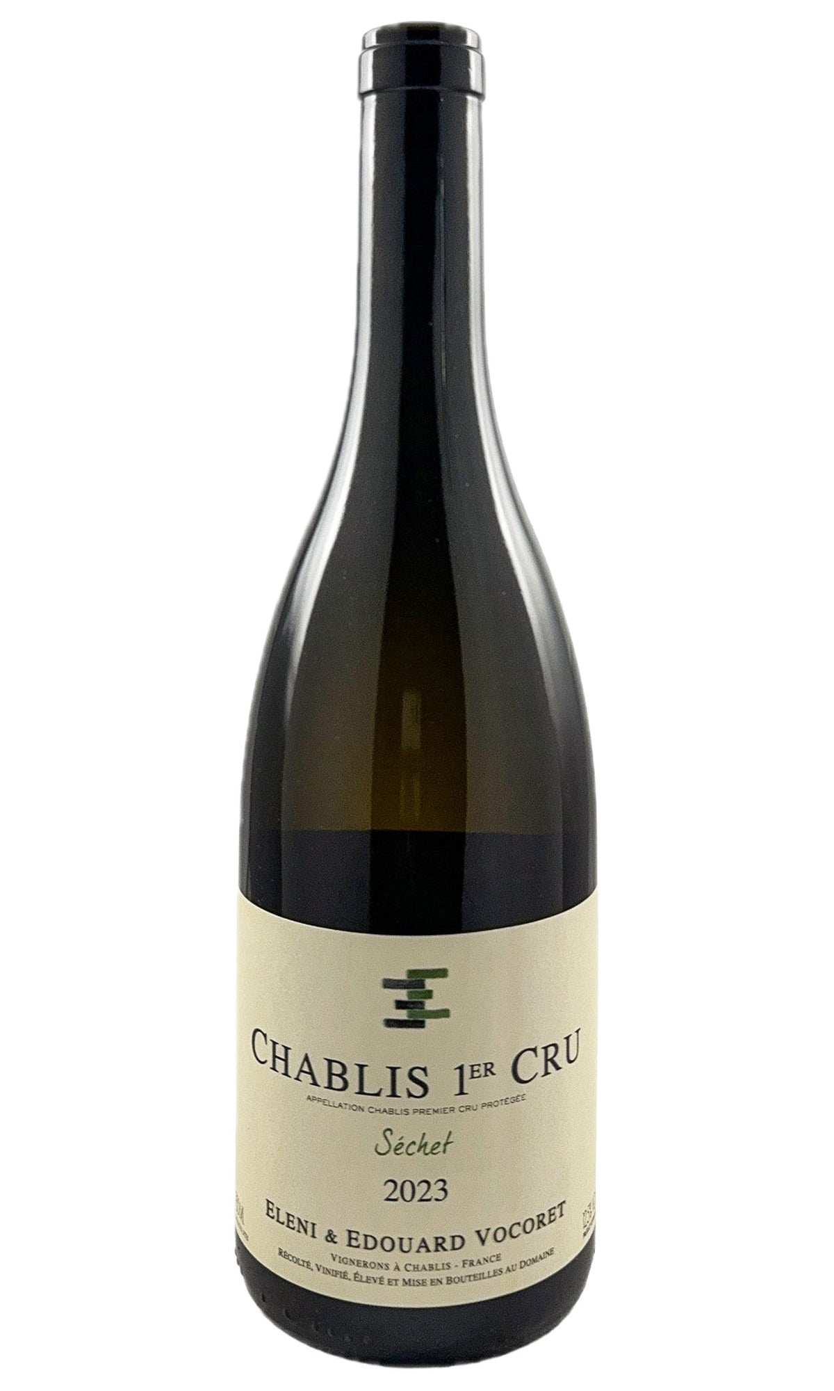Bottle of Domaine Eleni & Edouard Vocoret, Chablis 1er Cru Sechet, 2023 - White Wine - Flatiron Wines & Spirits - New York