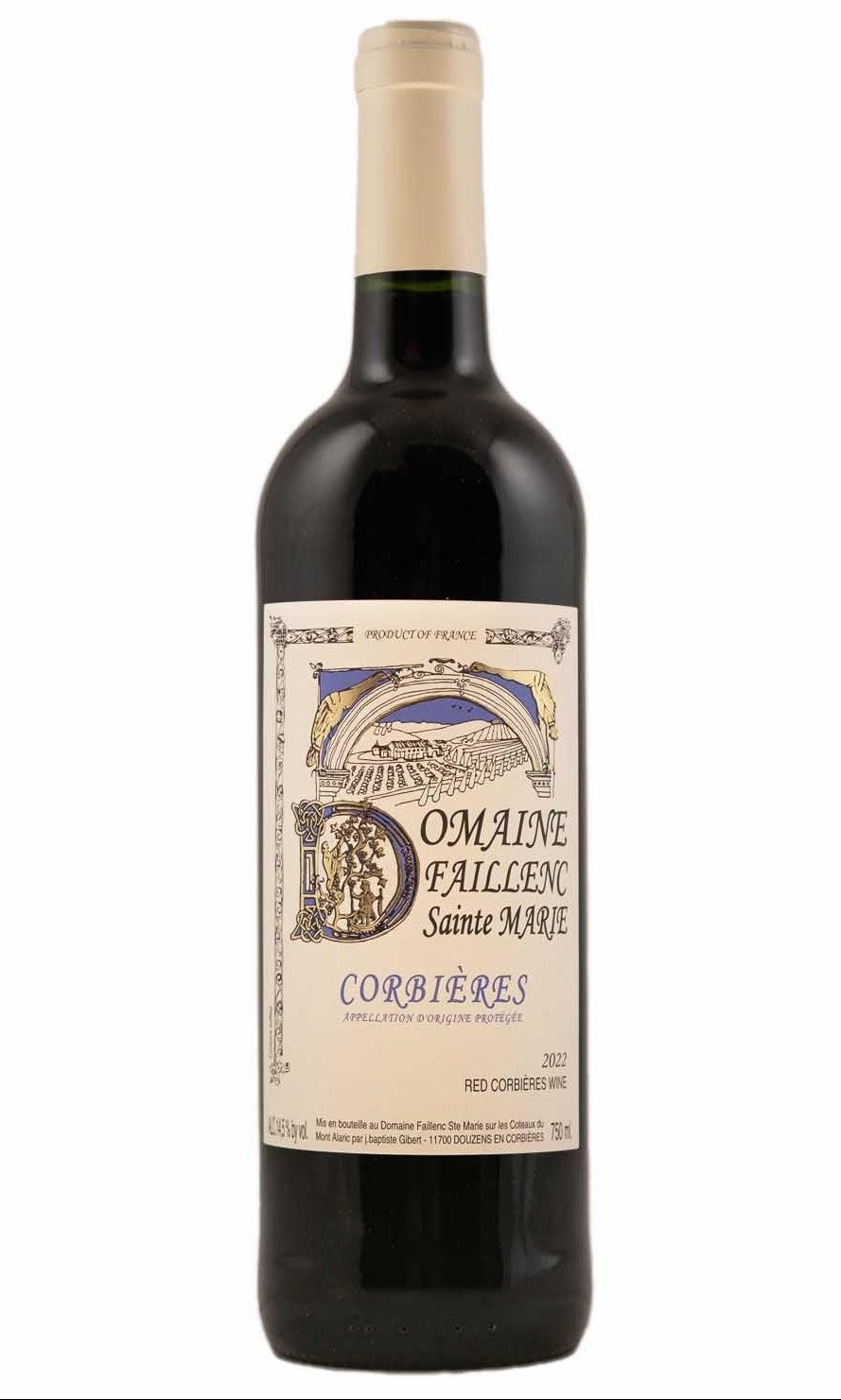 Bottle of Domaine Faillenc Sainte-Marie, Corbieres Rouge, 2022 - Red Wine - Flatiron Wines & Spirits - New York