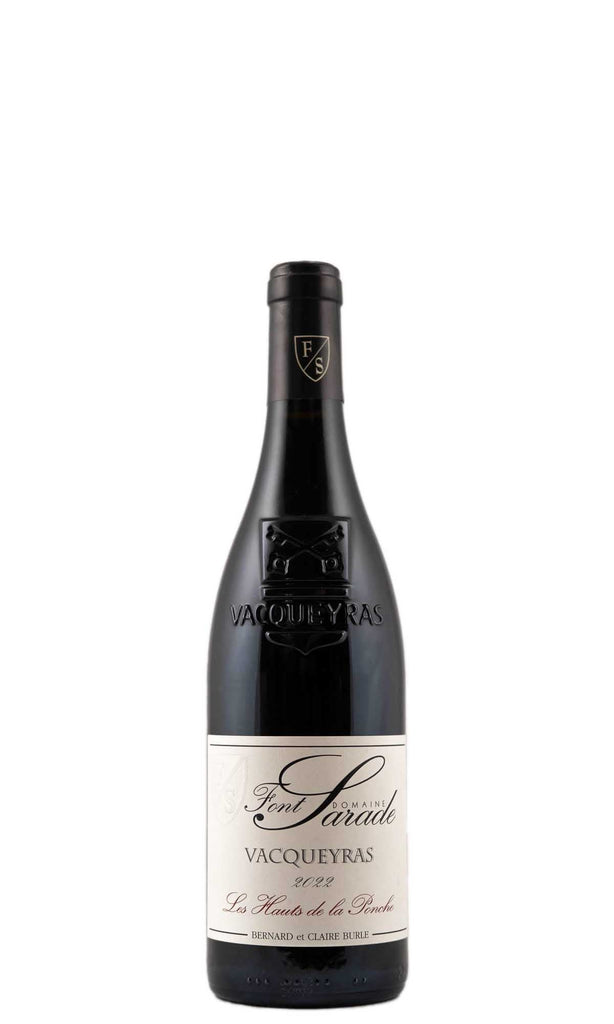 Bottle of Domaine Font Sarade, Vacqueyras "Les Hauts de la Ponches", 2022 - Red Wine - Flatiron Wines & Spirits - New York