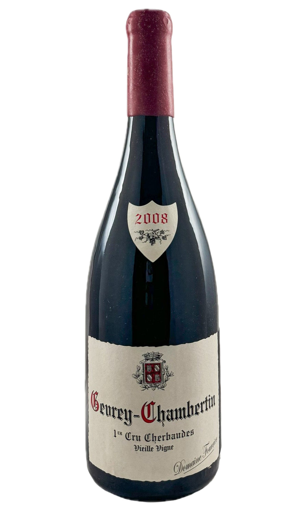Bottle of Domaine Fourrier, Gevrey-Chambertin 1er Cru "Cherbaudes" Vieilles Vignes, 2008 - Red Wine - Flatiron Wines & Spirits - New York