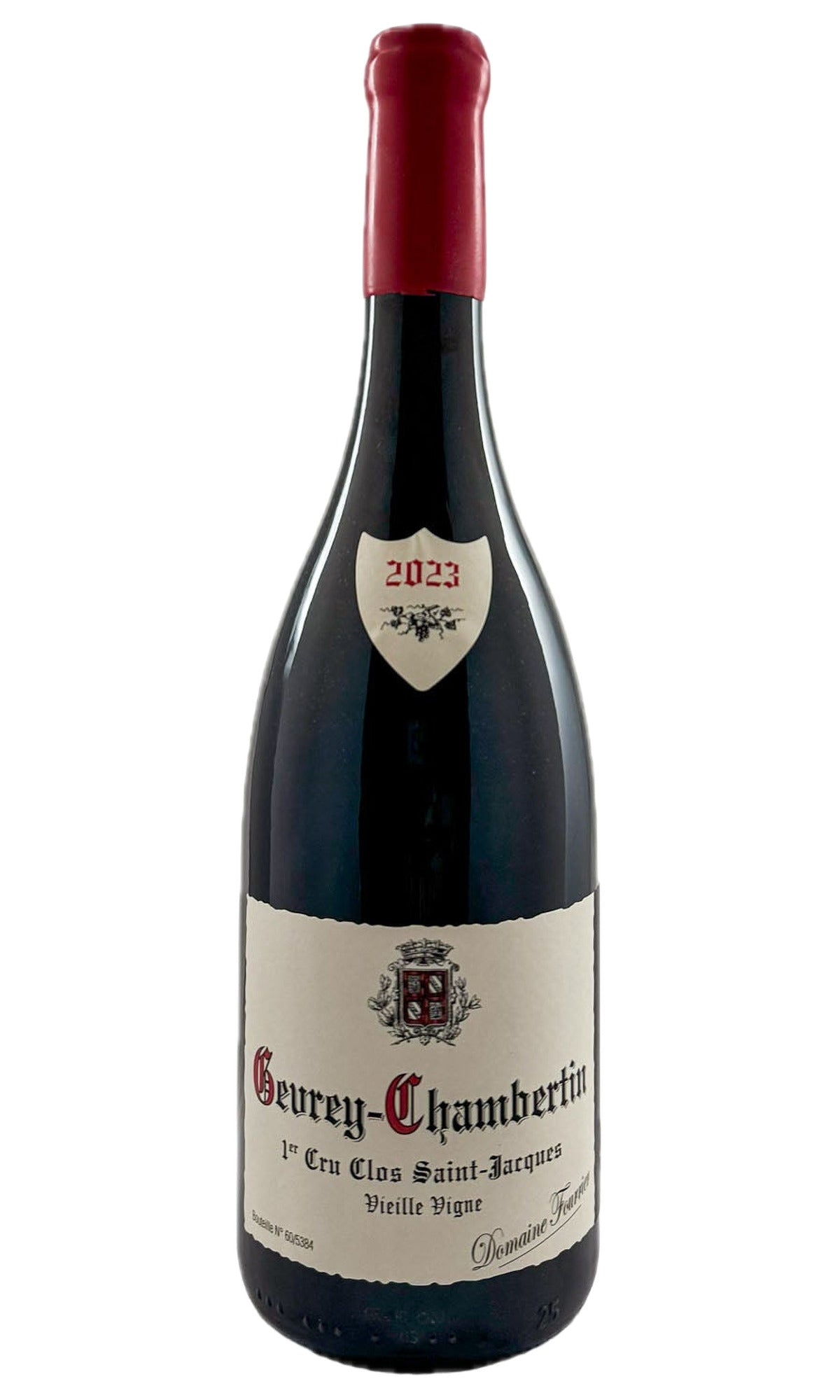 Bottle of Domaine Fourrier, Gevrey-Chambertin 1er Cru Clos Saint Jacques, 2023 - Red Wine - Flatiron Wines & Spirits - New York