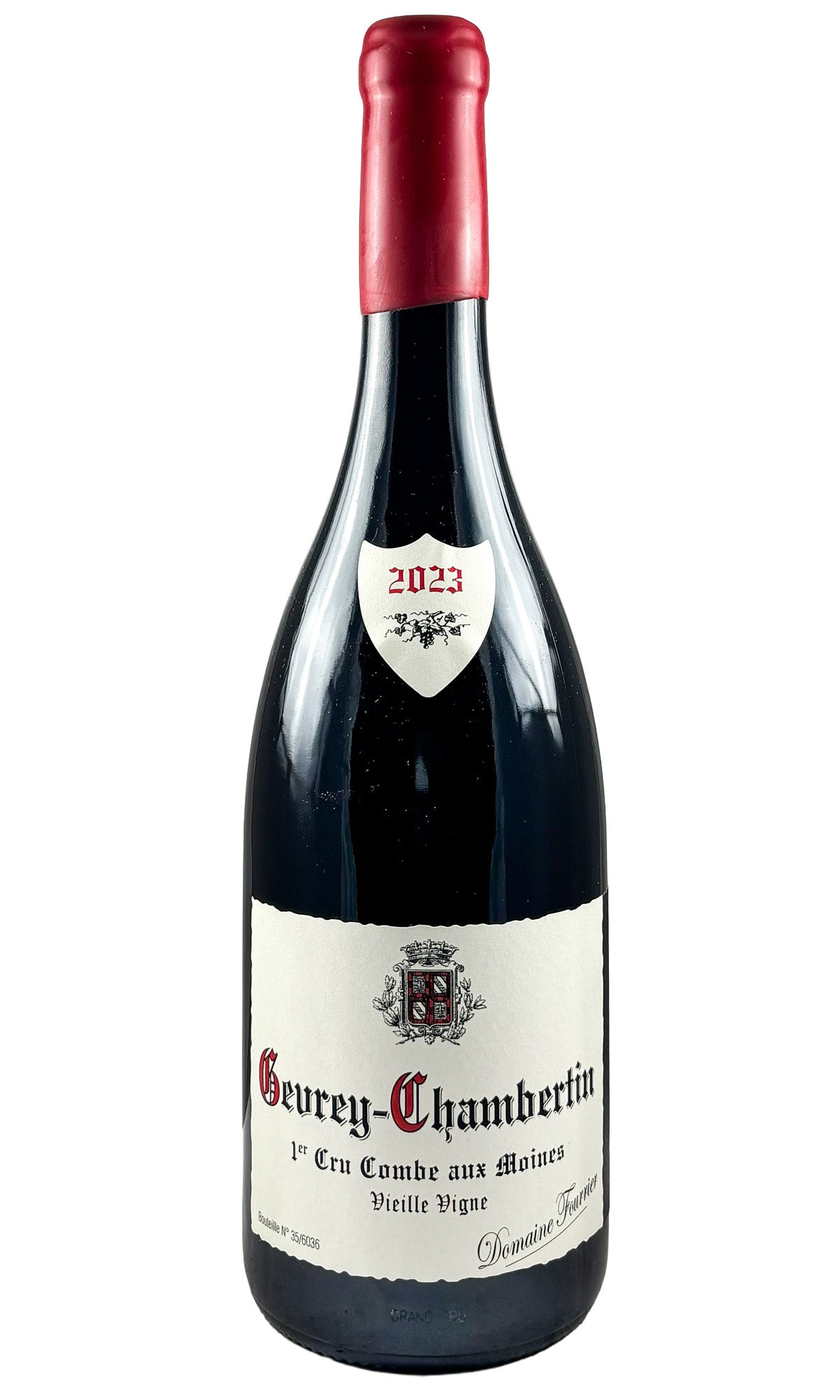 Bottle of Domaine Fourrier, Gevrey-Chambertin 1er Cru Combe aux Moines, 2023 - Red Wine - Flatiron Wines & Spirits - New York