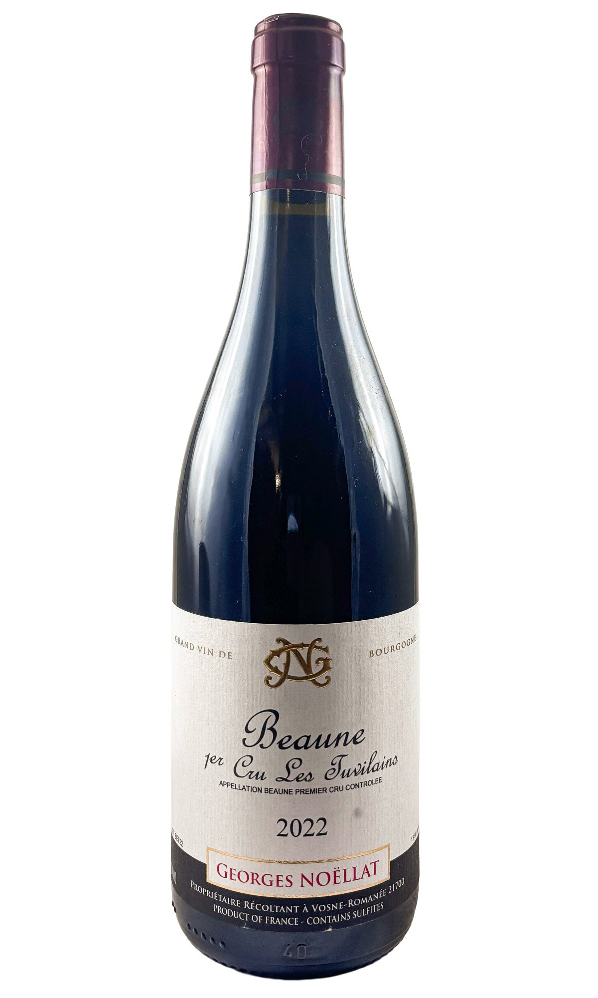Bottle of Domaine Georges Noellat, Beaune 1er Cru "Les Tuvilians", 2022 - Red Wine - Flatiron Wines & Spirits - New York