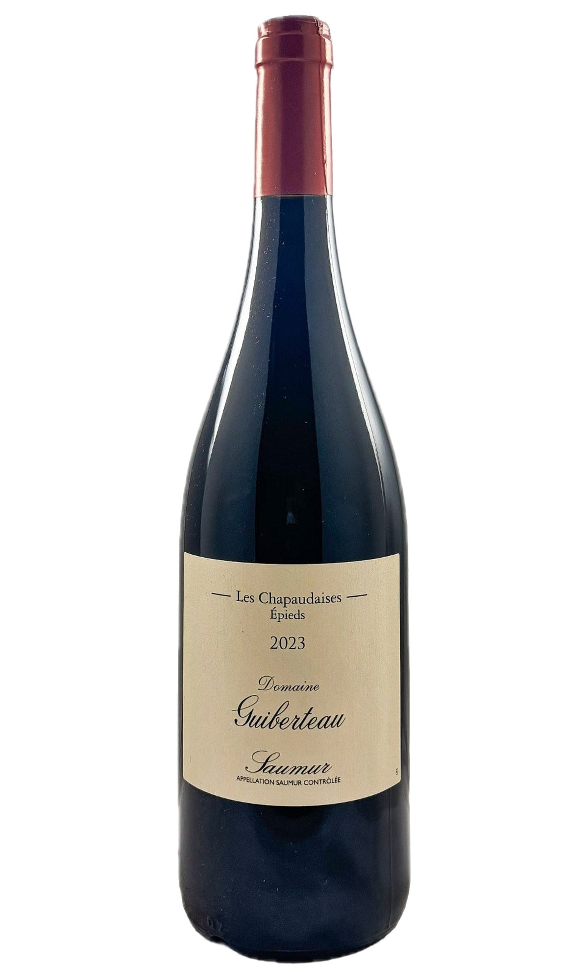 Bottle of Domaine Guiberteau, Saumur Rouge Les Chapudaises, 2023 - Red Wine - Flatiron Wines & Spirits - New York