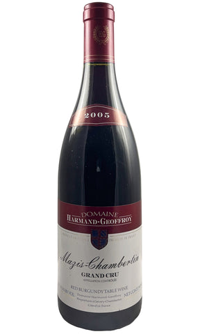 Bottle of Domaine Harmand-Geoffroy, Mazis-Chambertin Grand Cru, 2005 - Red Wine - Flatiron Wines & Spirits - New York