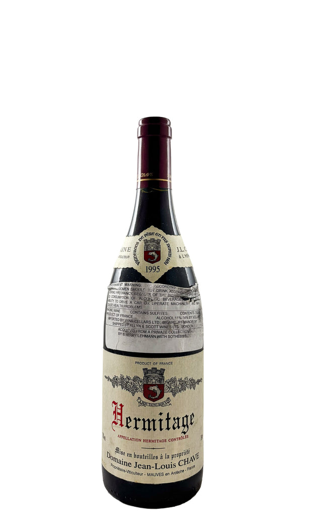 Bottle of Domaine Jean-Louis Chave, Hermitage Rouge, 1995 - Red Wine - Flatiron Wines & Spirits - New York