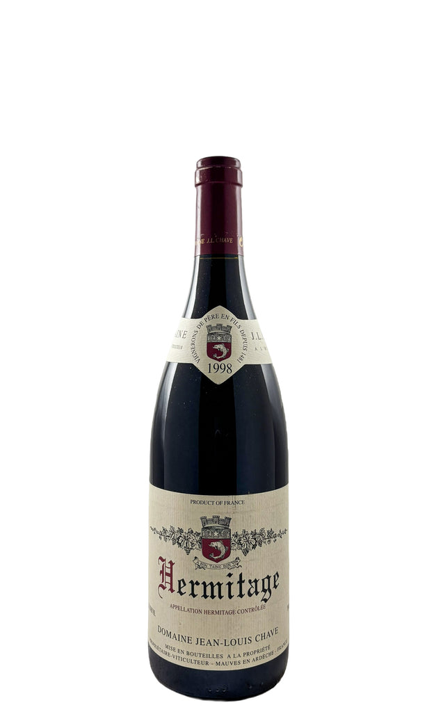 Bottle of Domaine Jean-Louis Chave, Hermitage Rouge, 1998 - Red Wine - Flatiron Wines & Spirits - New York