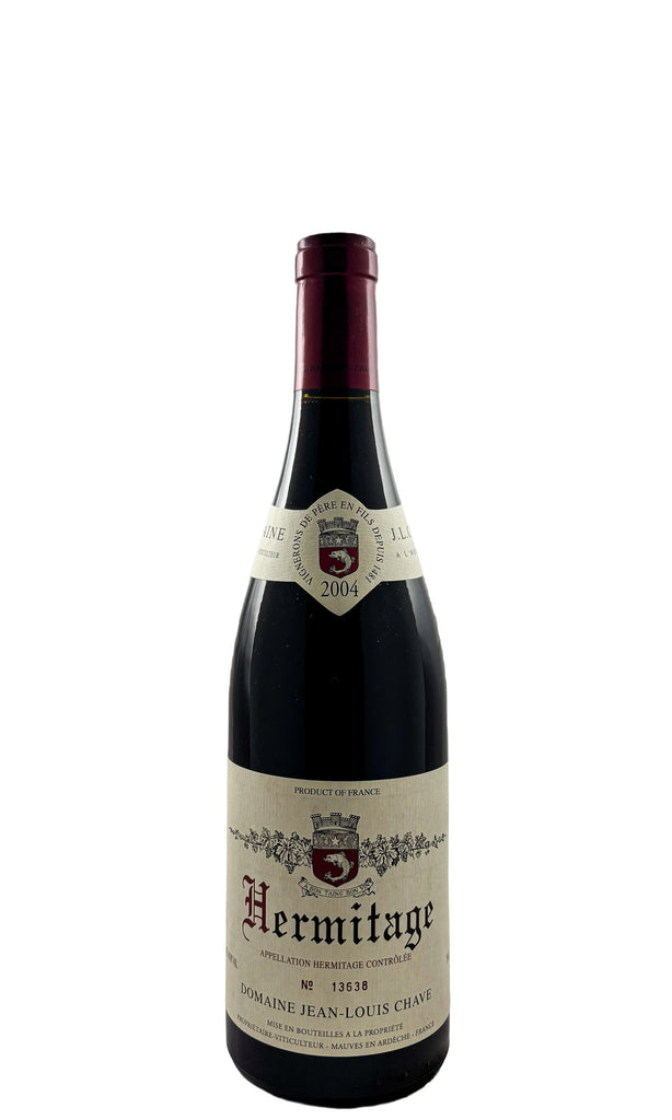 Bottle of Domaine Jean-Louis Chave, Hermitage Rouge, 2004 - Red Wine - Flatiron Wines & Spirits - New York