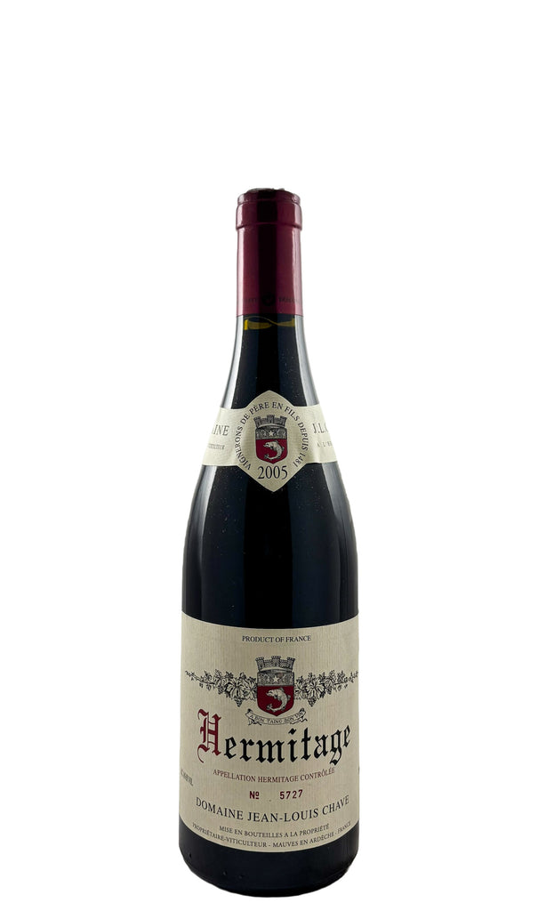Bottle of Domaine Jean-Louis Chave, Hermitage Rouge, 2005 - Red Wine - Flatiron Wines & Spirits - New York