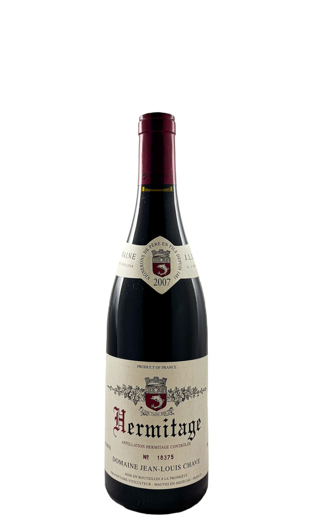 Bottle of Domaine Jean-Louis Chave, Hermitage Rouge, 2007 - Red Wine - Flatiron Wines & Spirits - New York