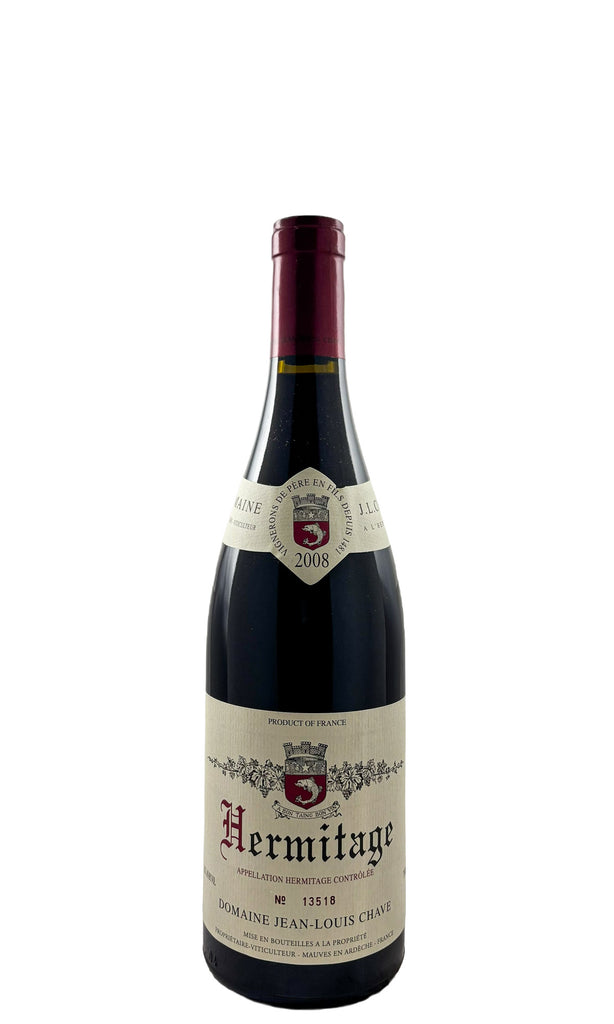 Bottle of Domaine Jean-Louis Chave, Hermitage Rouge, 2008 - Red Wine - Flatiron Wines & Spirits - New York