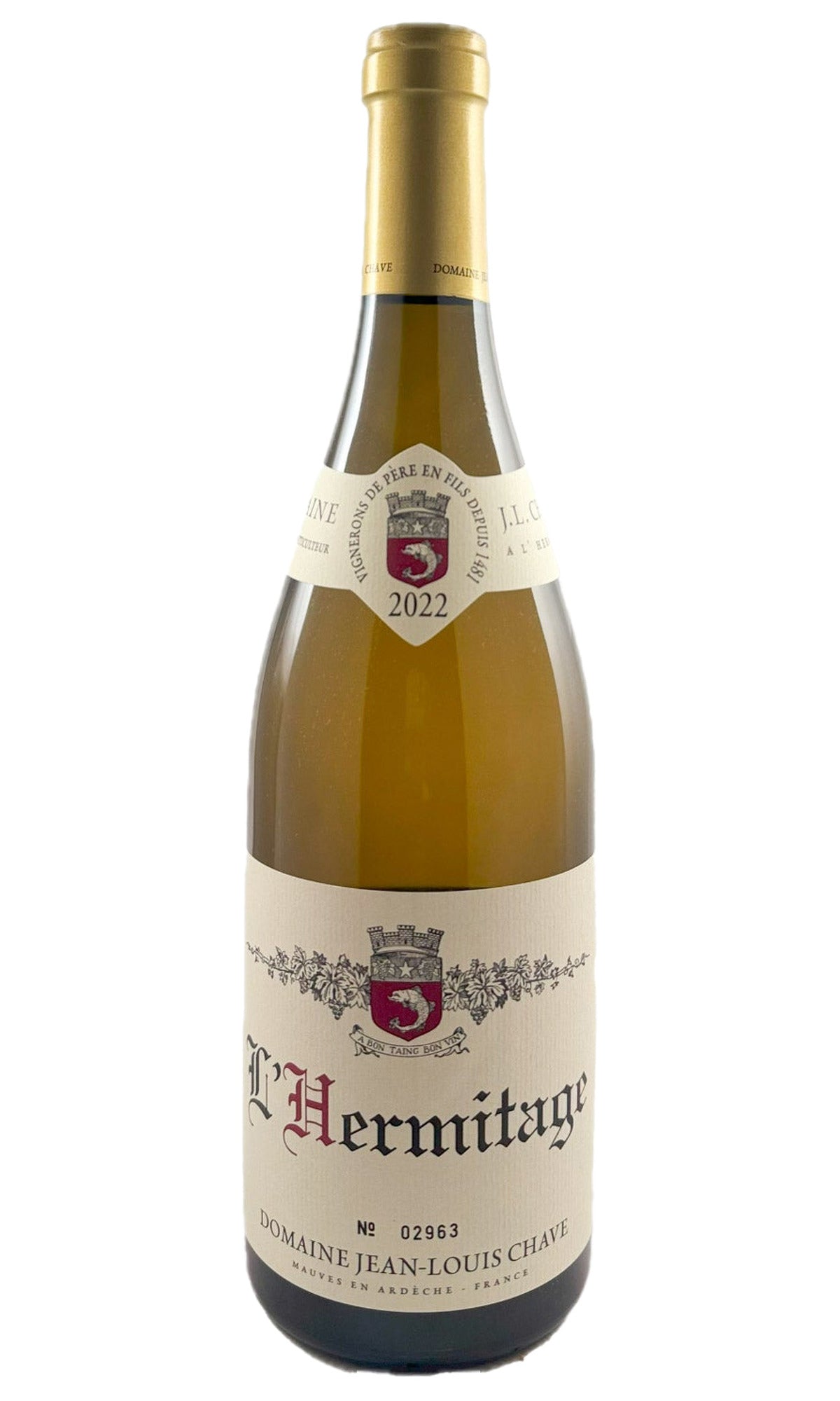 Bottle of Domaine Jean-Louis Chave, L'Hermitage Blanc, 2022 - White Wine - Flatiron Wines & Spirits - New York