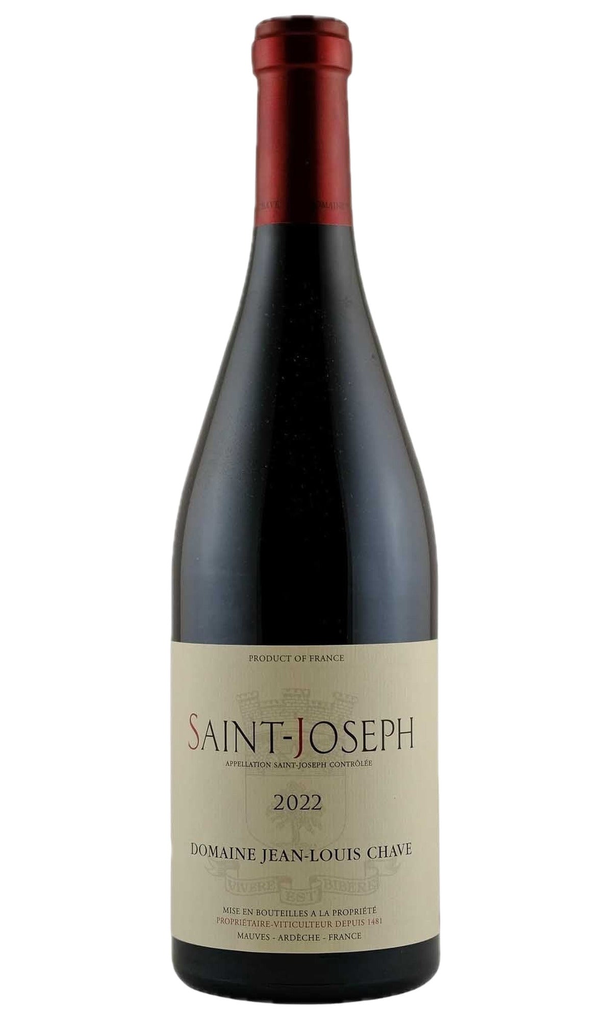Bottle of Domaine Jean-Louis Chave, Saint-Joseph Rouge, 2022 - Red Wine - Flatiron Wines & Spirits - New York