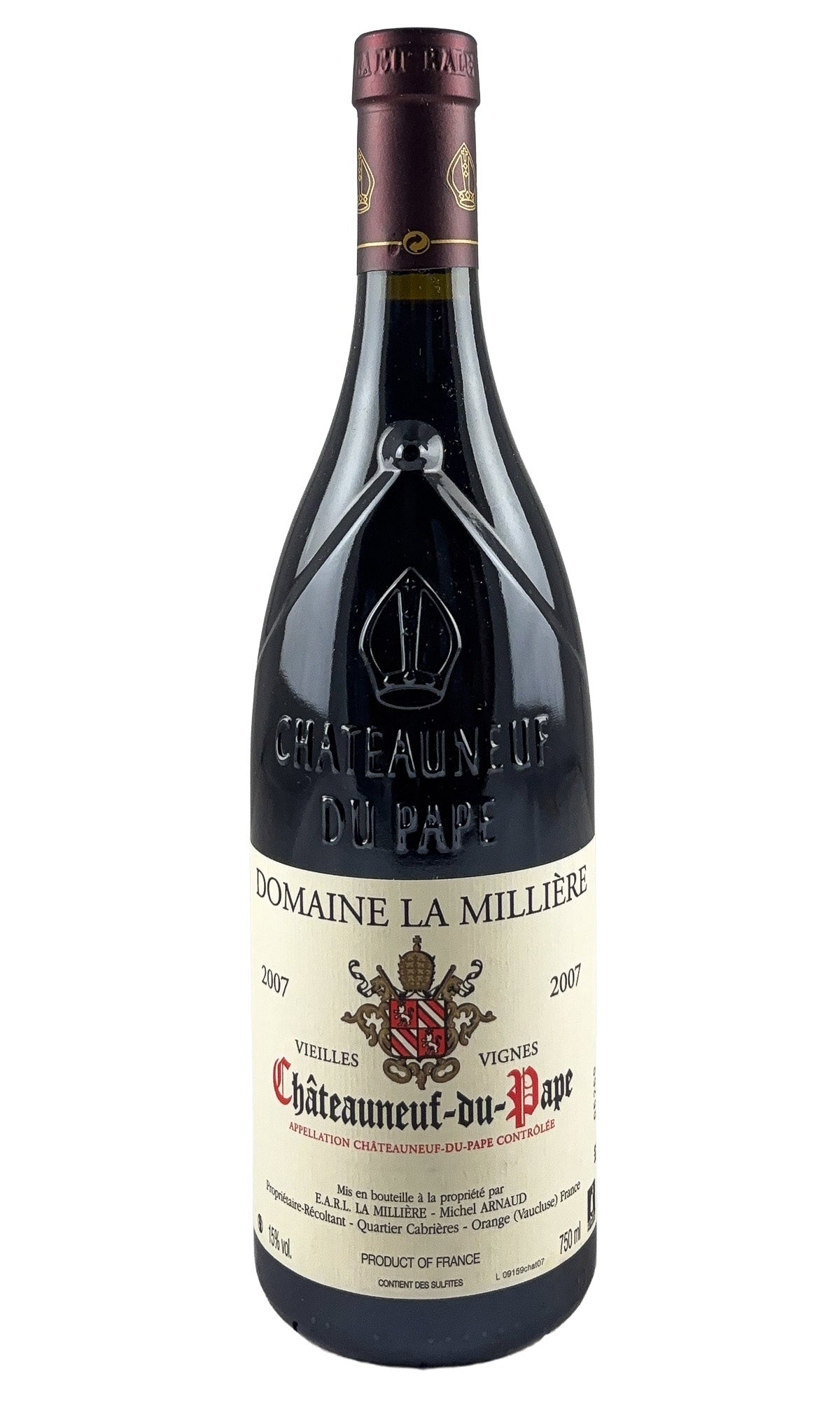 Bottle of Domaine La Milliere, Chateauneuf-du-Pape, 2007 - Red Wine - Flatiron Wines & Spirits - New York