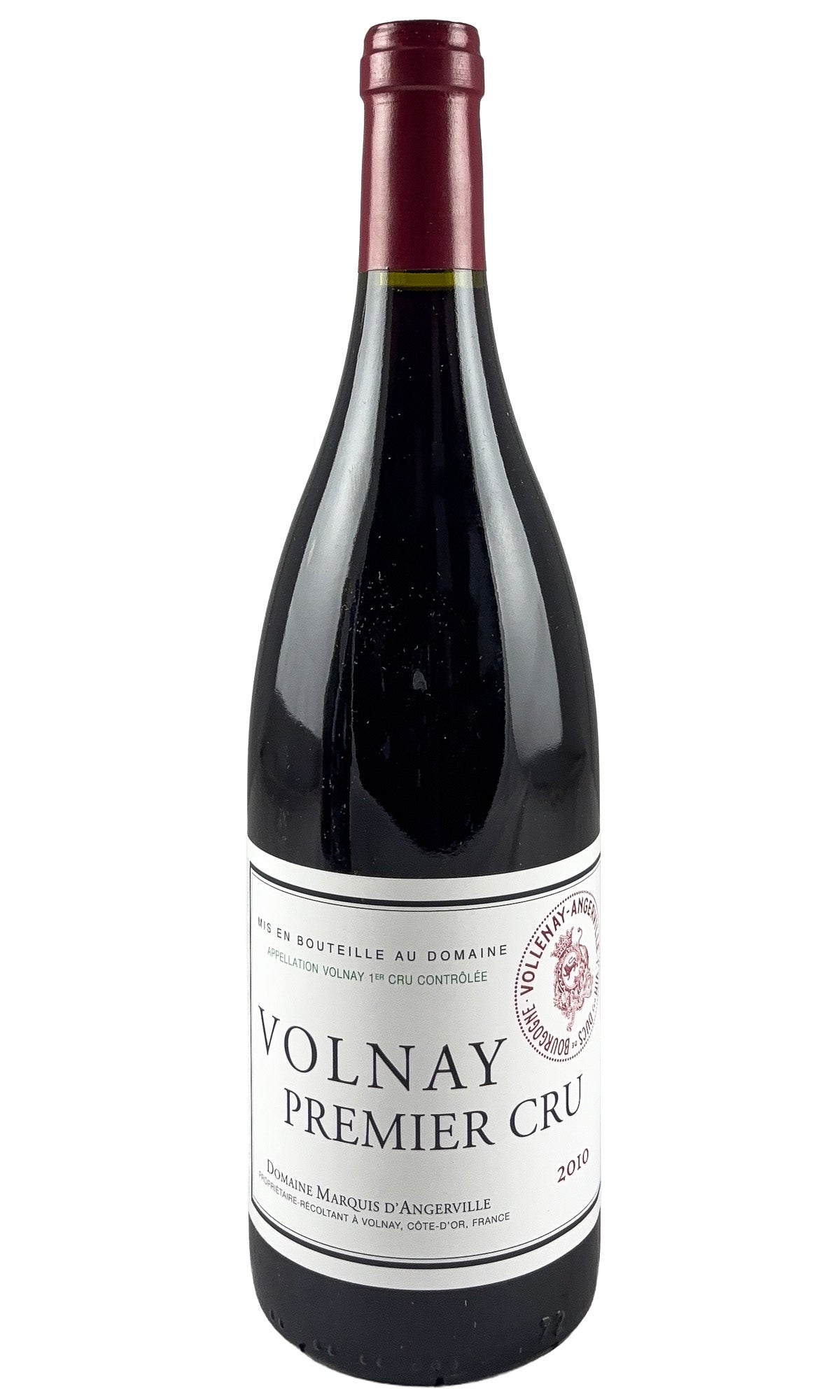 Bottle of Domaine Marquis d'Angerville, Volnay 1er Cru, 2010 - Red Wine - Flatiron Wines & Spirits - New York