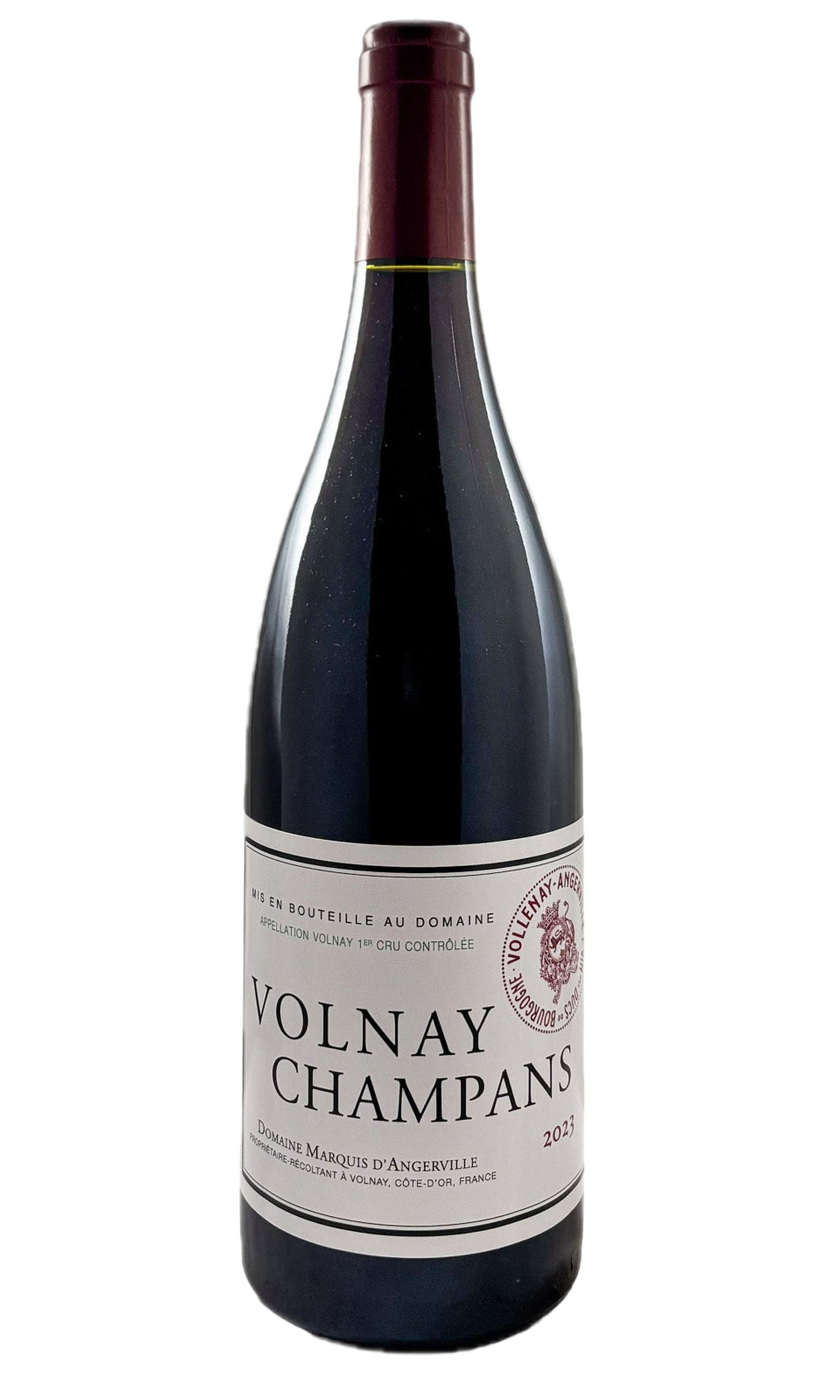 Bottle of Domaine Marquis d'Angerville, Volnay 1er Cru Champans , 2023 - Red Wine - Flatiron Wines & Spirits - New York