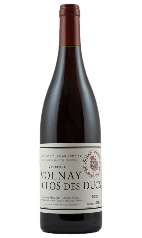 Bottle of Domaine Marquis d'Angerville, Volnay 1er Cru Clos des Ducs, 2021 - Red Wine - Flatiron Wines & Spirits - New York