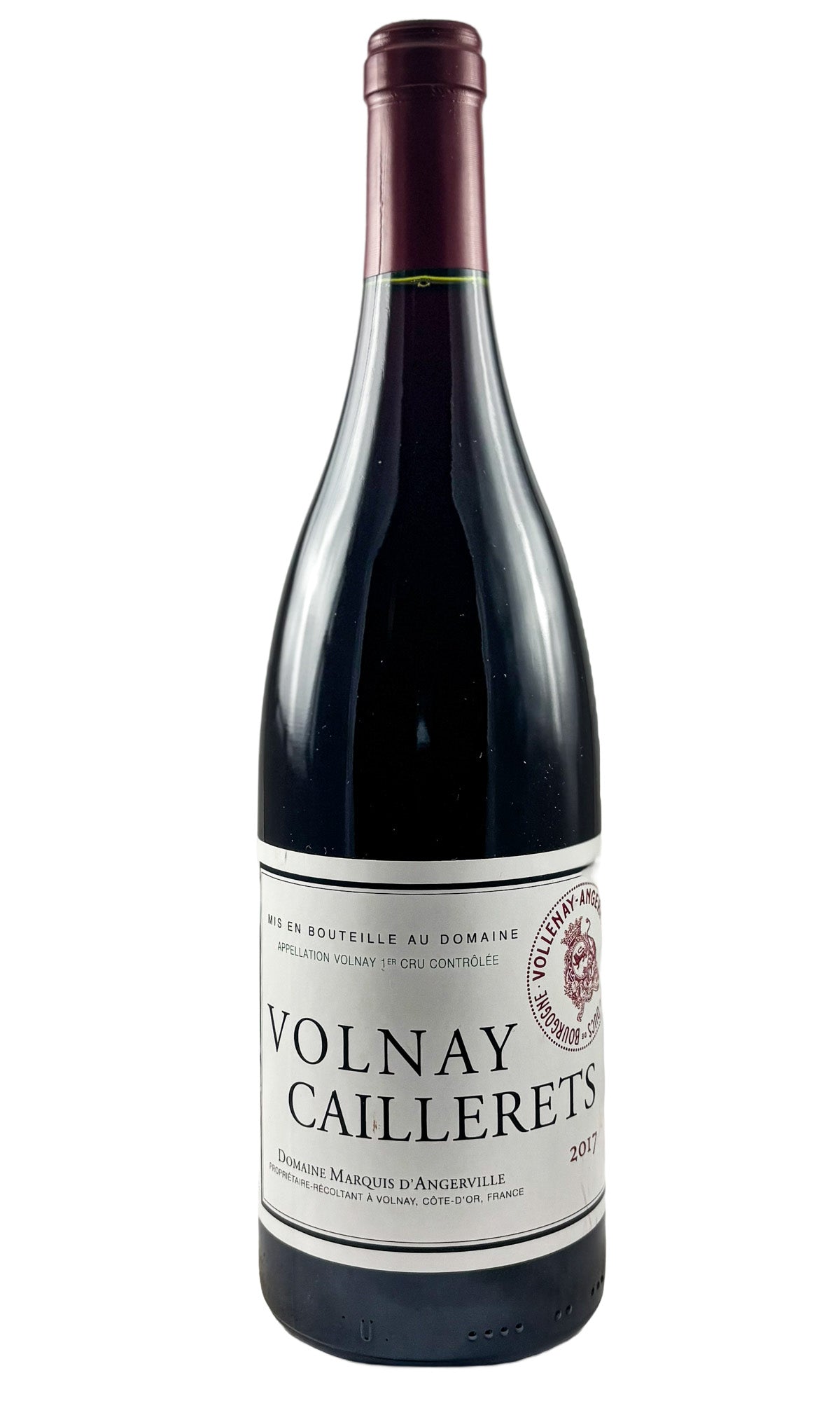 Bottle of Domaine Marquis d'Angerville, Volnay 1er Cru Les Caillerets, 2017 - Red Wine - Flatiron Wines & Spirits - New York