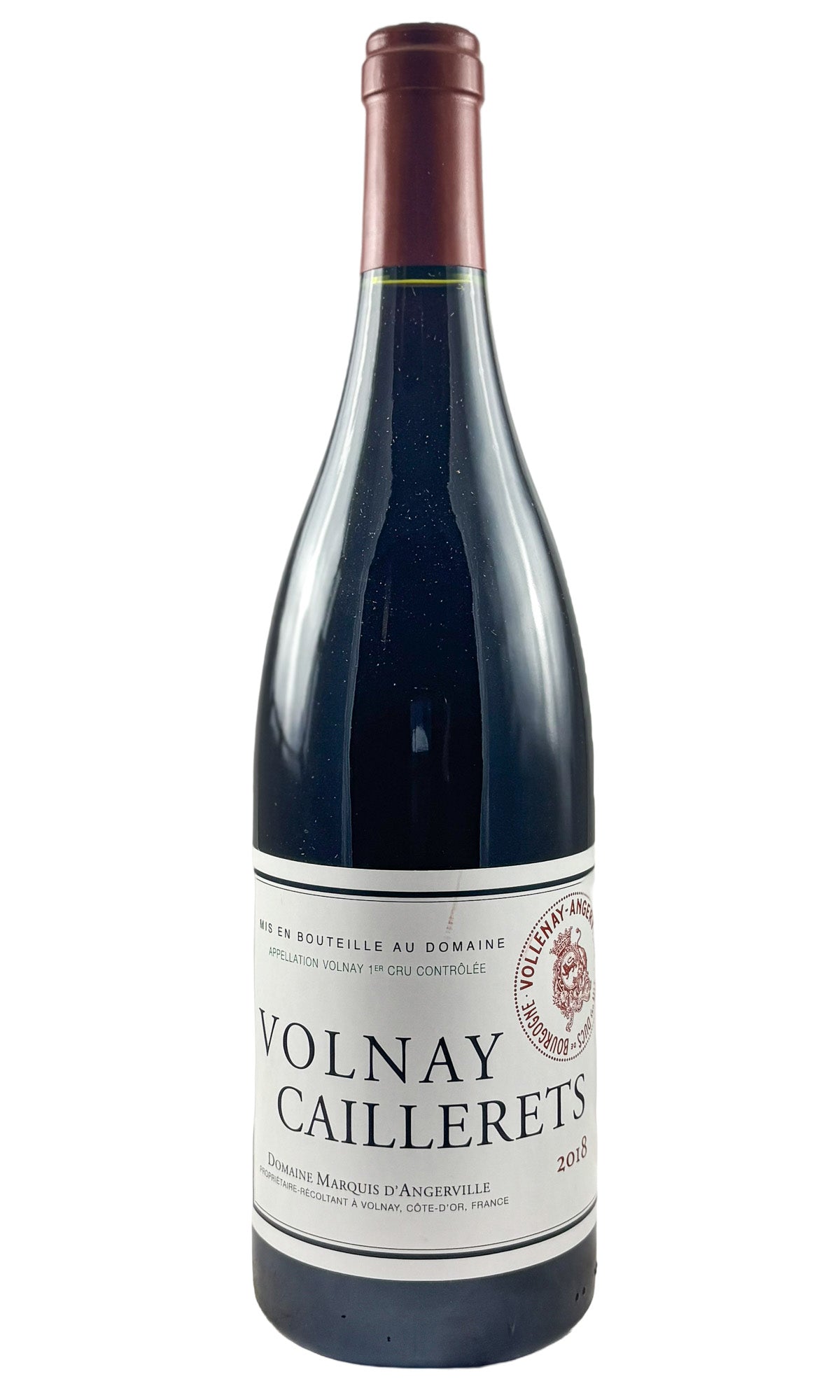Bottle of Domaine Marquis d'Angerville, Volnay 1er Cru Les Caillerets, 2018 - Red Wine - Flatiron Wines & Spirits - New York