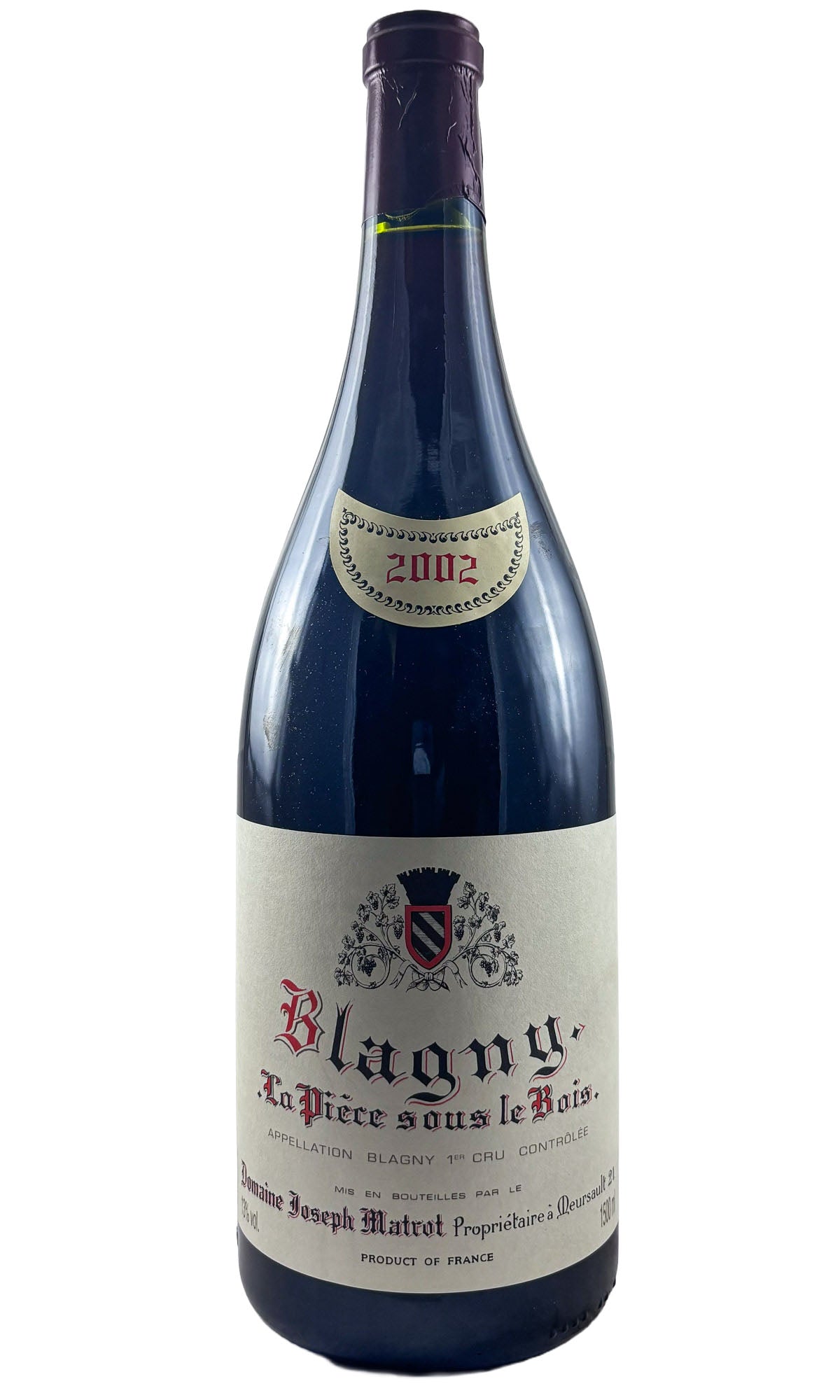 Bottle of Domaine Matrot, Blagny 1er Cru La Piece Sous le Bois, 2002 (1.5L) - Red Wine - Flatiron Wines & Spirits - New York
