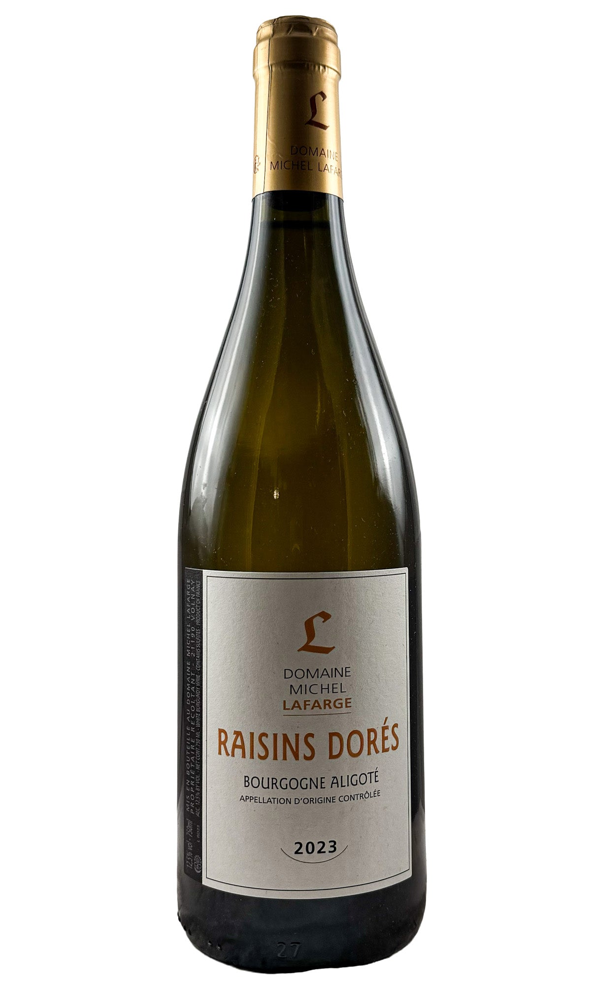 Bottle of Domaine Michel Lafarge, Bourgogne Aligote Raisins Dores, 2023 - White Wine - Flatiron Wines & Spirits - New York