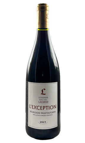 Bottle of Domaine Michel Lafarge, Bourgogne Passetoutgrain l'Exception, 2021 - Red Wine - Flatiron Wines & Spirits - New York