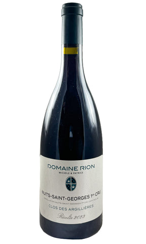 Bottle of Domaine Michele & Patrice Rion, Nuits-Saint-Georges 1er Cru Clos des Argillieres, 2023 - Red Wine - Flatiron Wines & Spirits - New York