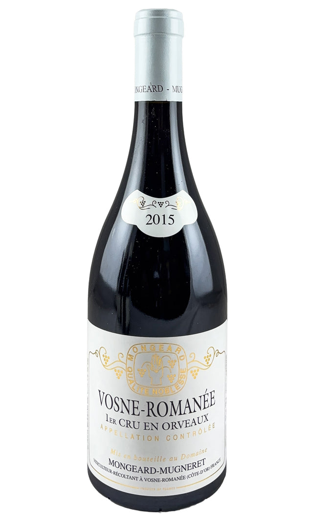 Bottle of Domaine Mongeard-Mugneret, Vosne-Romanee Les Orveaux, 2015 - Red Wine - Flatiron Wines & Spirits - New York