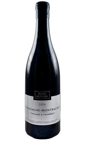 Bottle of Domaine Morey-Coffinet, Chassagne-Montrachet Rouge "Chaumes & Chambres", 2024 - Red Wine - Flatiron Wines & Spirits - New York