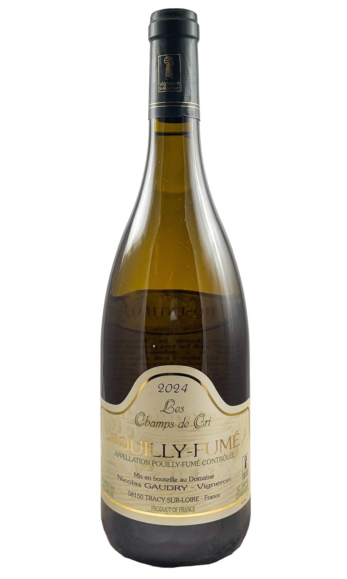 Bottle of Domaine Nicolas Gaudry, Pouilly-Fume Les Champs de Cri, 2024 - White Wine - Flatiron Wines & Spirits - New York