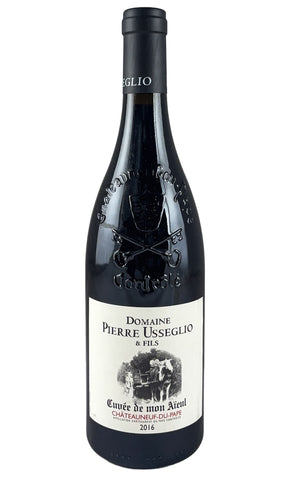 Bottle of Domaine Raymond Usseglio & Fils, Chateauneuf-du-Pape Cuvee de Mon Aieu, 2016 - Red Wine - Flatiron Wines & Spirits - New York