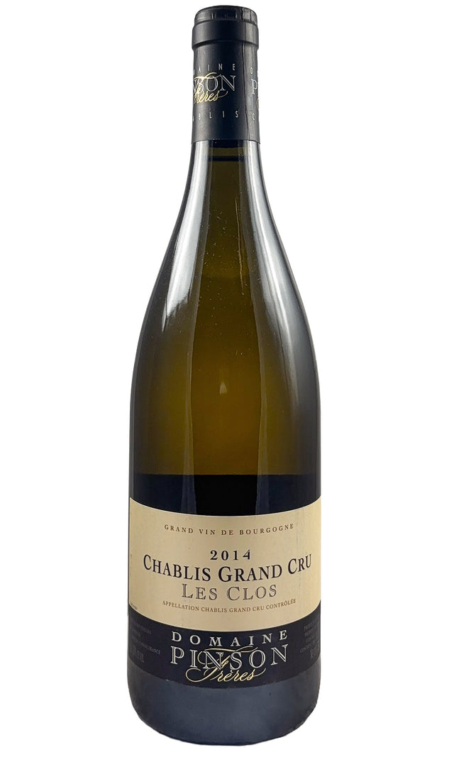 Bottle of Domaine Pinson, Chablis Les Clos, 2014 - White Wine - Flatiron Wines & Spirits - New York