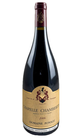 Bottle of Domaine Ponsot, Chapelle Chambertin Grand Cru, 2006 - Red Wine - Flatiron Wines & Spirits - New York